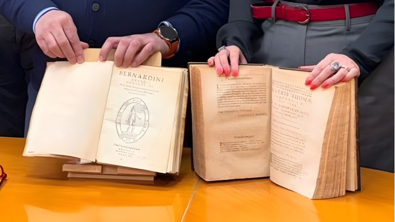 Libri rari di Telesio e Campanella alla Camera di Commercio di Cosenza
