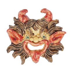 Maschera apotropaica realizzata a mano – Ceramica di Seminara