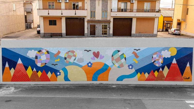 Trischene, il più grande mosaico della Calabria: 200 metri quadrati e 6000 mattonelle [FOTO]