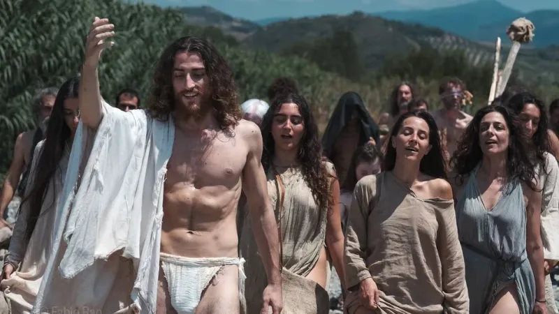 Cleto in prima fila al cinema per rivedersi ne Il Vangelo di Giuda