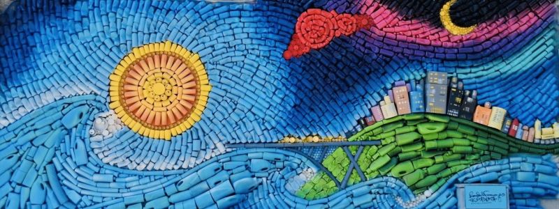Canterland, a Catanzaro Lido il murales realizzato con lattine e materiali di scarto – FOTO