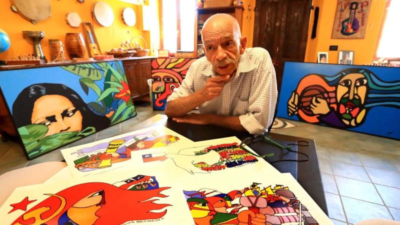 Carrasco 4ed89907 - Corigliano Rossano, l'artista cileno Héctor “Mono” Carrasco realizza un murales - 1 Corigliano Rossano, l’artista cileno Héctor “Mono” Carrasco realizza un murales