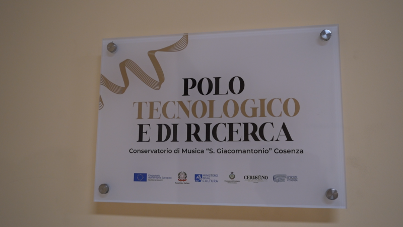 Cerisano inaugura il Polo Tecnologico e di Ricerca per la Musica e l’Audiovisivo