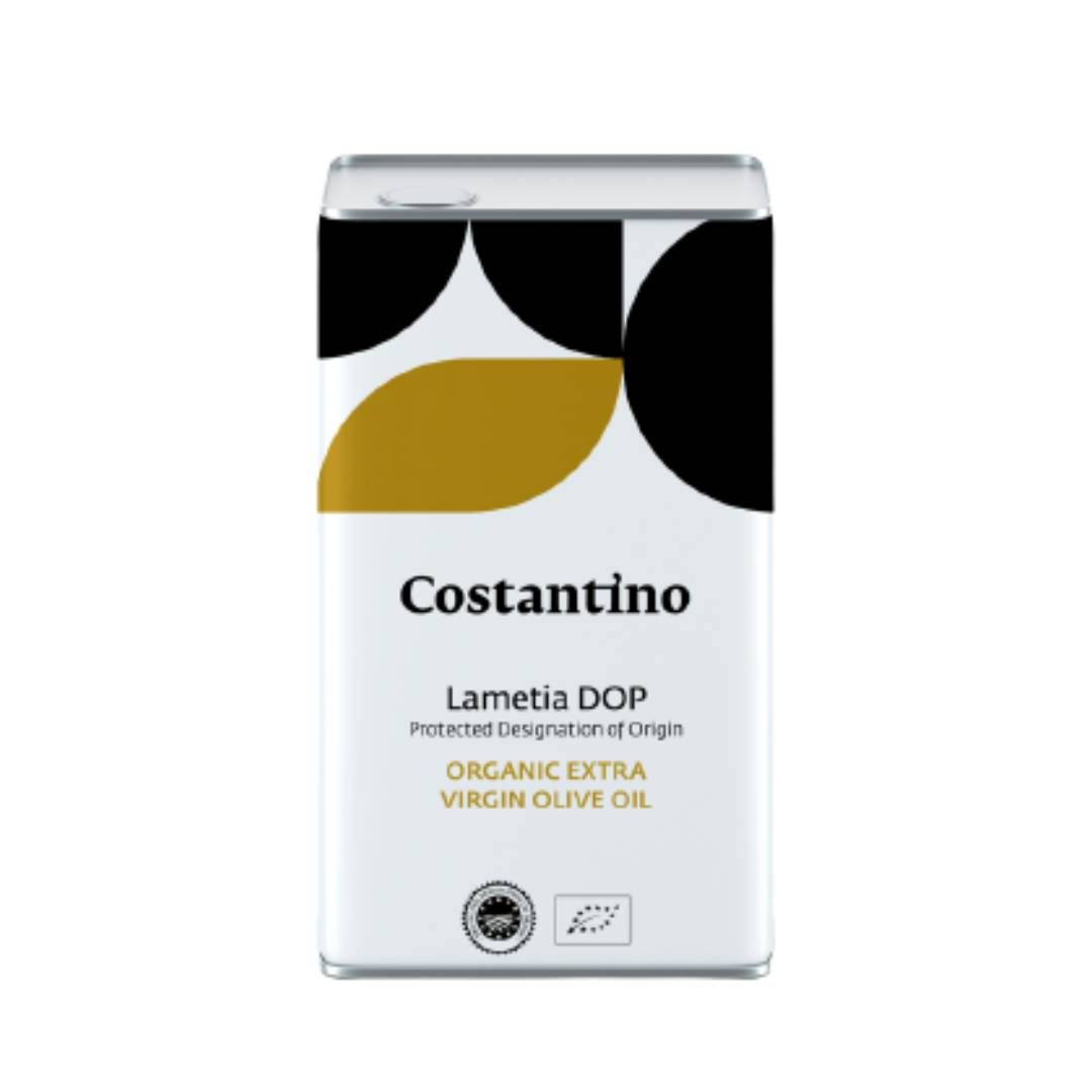 Acquista online Olio extra vergine d’oliva bio Dop Lametia Lattina da lt 3 (Confezione da due pezzi) – Costantino