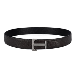Cintura Fibbia T DOUBLE Marrone / Nero – Talarico Cravatte