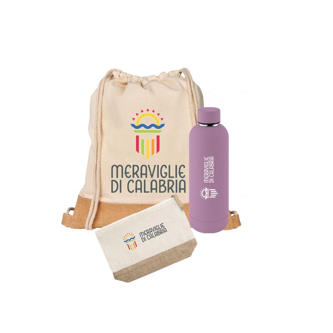 Acquista online Kit Meraviglie di Calabria – Borraccia – Zaino – Beauty