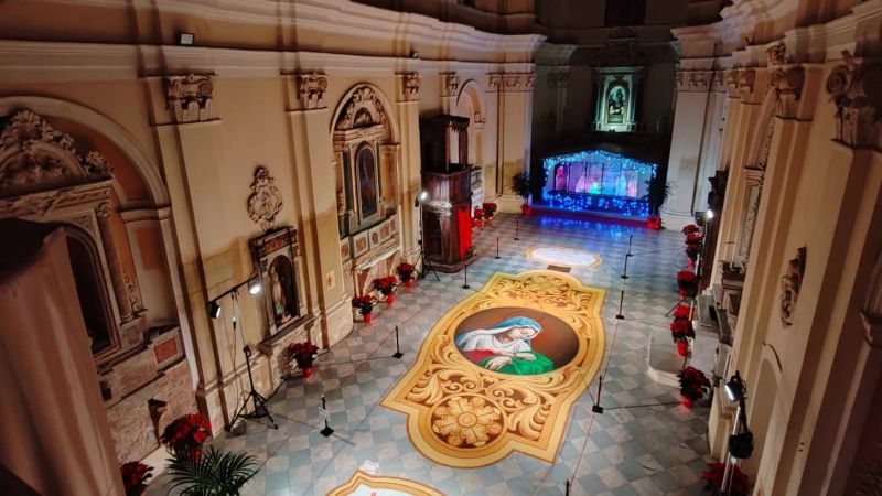 Chiesa del Rosario Taurianova 6e676987 - Taurianova: la Madonna, il Presepe e l'effimera bellezza di sale e ghiaccio - 1 Taurianova: la Madonna, il Presepe e l’effimera bellezza di sale e ghiaccio