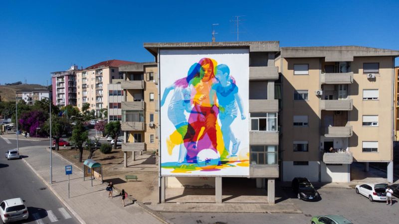Murales Crotone a0600e1d - Rigenerazione urbana, a Crotone street artist a lavoro per KRIU - 1 Rigenerazione urbana, a Crotone street artist a lavoro per KRIU