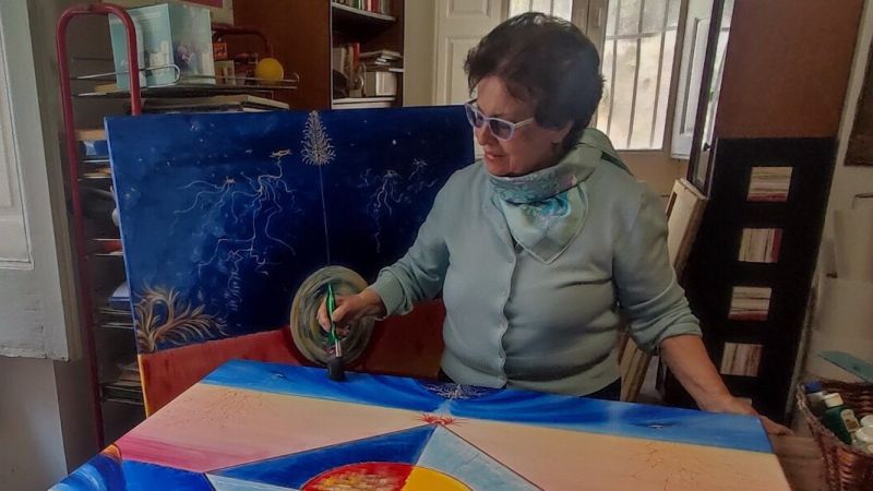 Tonina garofalo artista mostra 4 adc8794d - Cosenza, al Museo Diocesano in dono "Il Caos originario dell’Universo” - 1 Cosenza, al Museo Diocesano in dono “Il Caos originario dell’Universo”