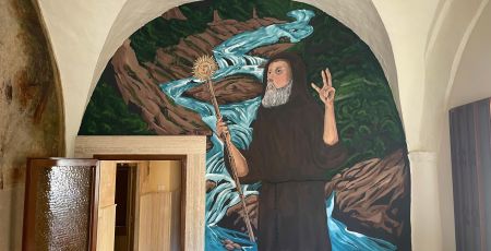 Dipinto Il miracolo dellAcqua di S. Francesco a Corigliano realizzato dallartista Antonio Paldino 22 08 24 scaled b36e7f24 - Meraviglie di Calabria - 11