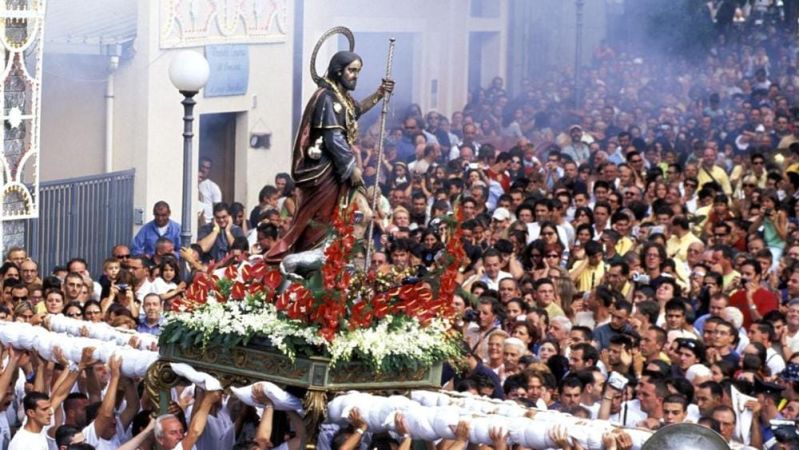 La festa di San Rocco a Palmi, la fede e le spine per il santo più amato