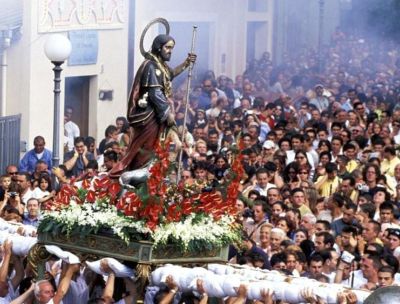 La festa di San Rocco a Palmi, la fede e le spine per il santo più amato