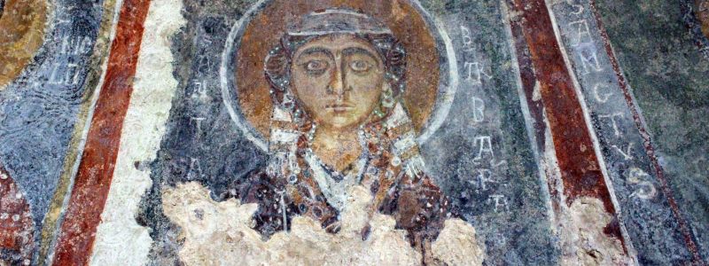 La Chiesa dello Spedale con all’interno cospicui e significativi affreschi bizantini.