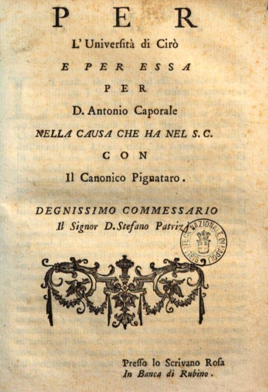 Biblioteca Nazionale di Napoli - Le origini della Chiesa di San Cataldo a Cirò - 5 Biblioteca Nazionale di Napoli - Meraviglie di Calabria - 4