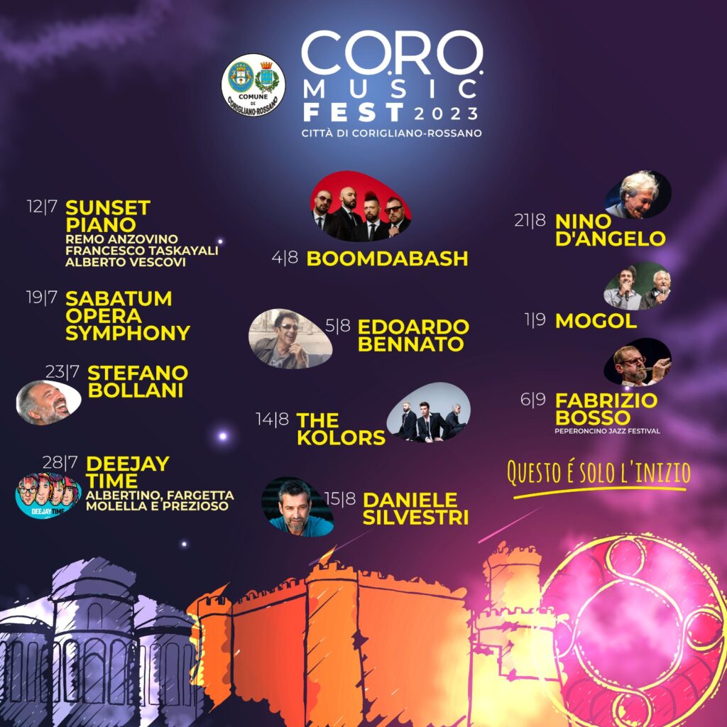 WhatsApp Image 2023 06 12 at 10.07.37 1 - Corigliano Rossano accende i riflettori sull’estate. Il programma - 3 WhatsApp Image 2023 06 12 at 10.07.37 1 - Meraviglie di Calabria - 2