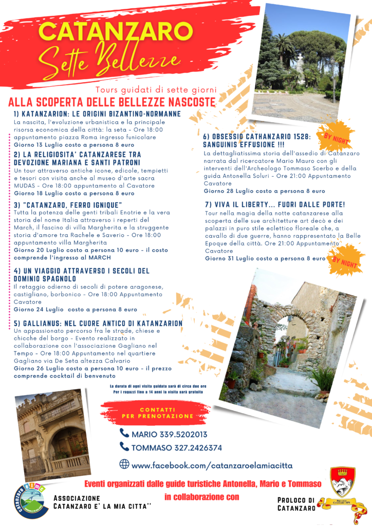 Locandina Catanzaro 7 bellezze 2 1 - Catanzaro Sette Bellezze, a caccia di meraviglie nascoste. Il programma - 3 Locandina Catanzaro 7 bellezze 2 1 - Meraviglie di Calabria - 2