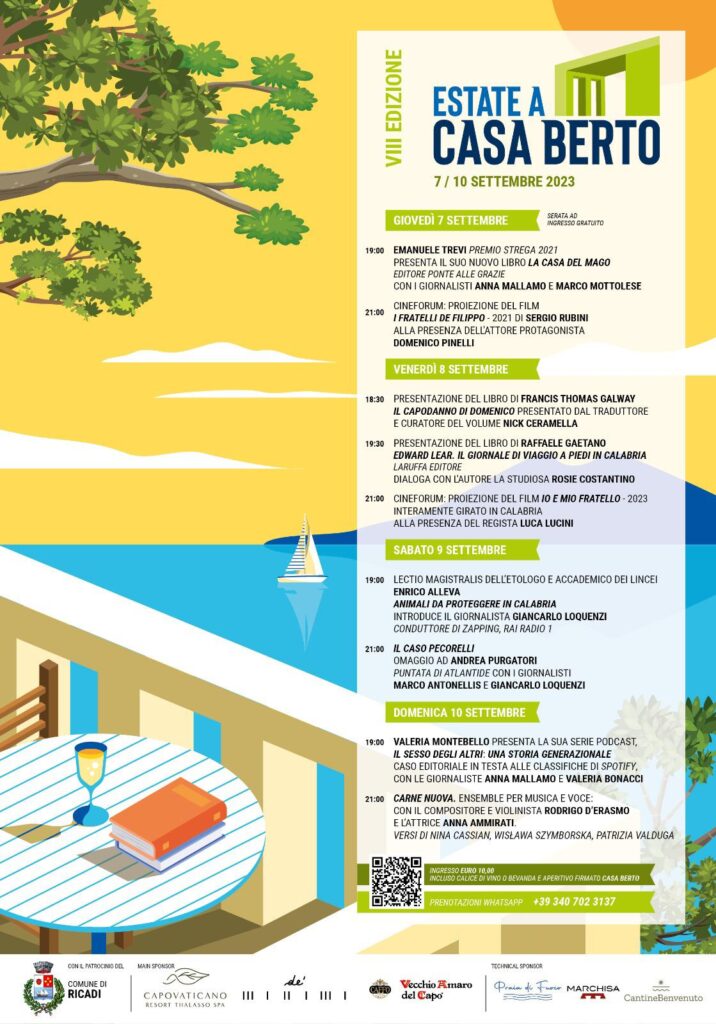 ECB2023 LOCANDINA - Al via in Calabria la rassegna «Estate a Casa Berto 2023» - 9 ECB2023 LOCANDINA - Meraviglie di Calabria - 8