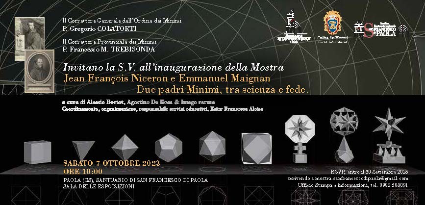 Invito mostra minimi francesi Santuario San Francesco di Paola - Frati innovatori: a Paola una mostra esperienziale tra arte, scienza e fede - 9 Invito mostra minimi francesi Santuario San Francesco di Paola - Meraviglie di Calabria - 8