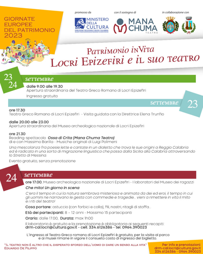 giornate patrimonio2023 4 - Locri Epizefiri, quando la cultura apre al territorio - 5 giornate patrimonio2023 4 - Meraviglie di Calabria - 4