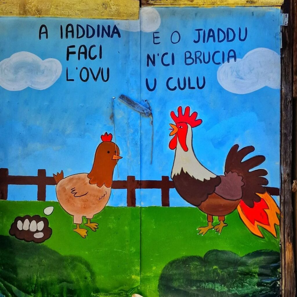 murales galline con citazione - Meraviglie di Calabria - 6