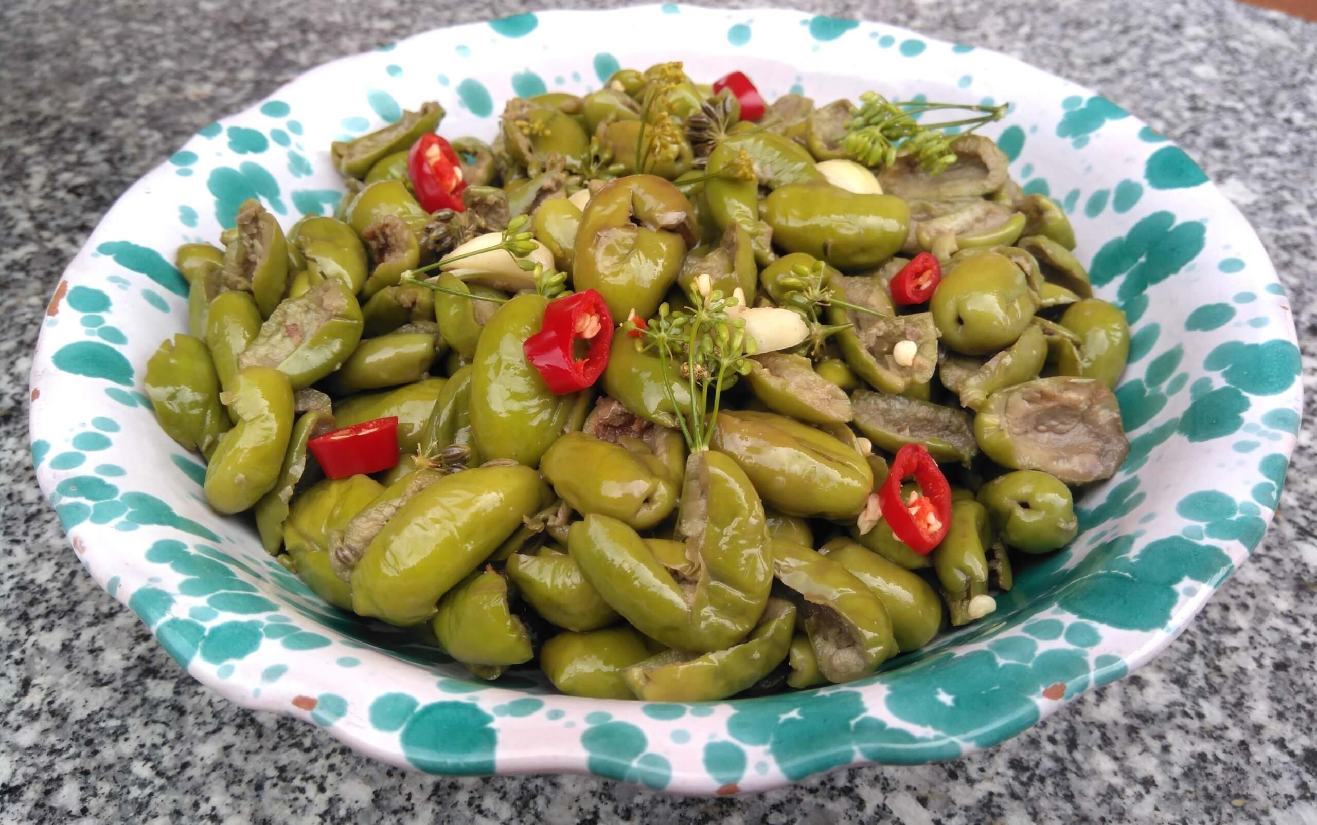 Le olive “ammaccate” di Cleto