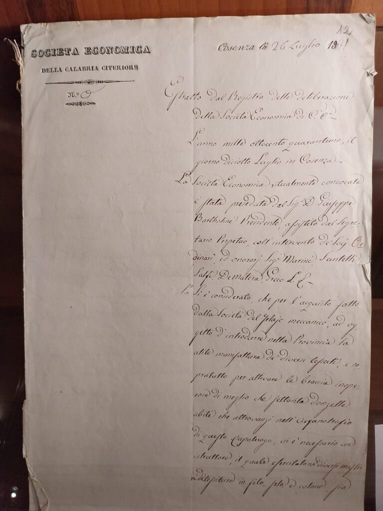 societa economicaseta n - Storie di carta, tra le righe della mostra documentaria dell'Archivio di Stato di Cosenza - 3 societa economicaseta n - Meraviglie di Calabria - 2