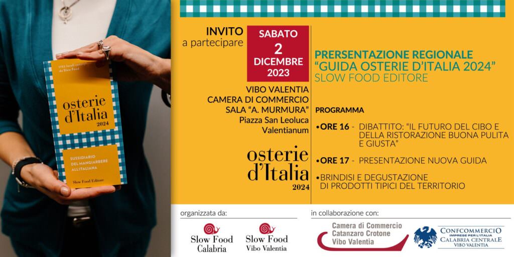 locandinaslow - Slow Food Calabria presenta la Guida Osterie d'Italia 2024 - 5 locandinaslow - Meraviglie di Calabria - 4
