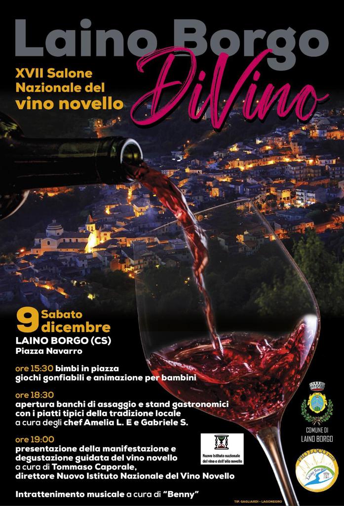 locandinalainovino - A Laino Borgo i migliori Novelli d'Italia che fanno scena sul Pollino - 3 locandinalainovino - Meraviglie di Calabria - 2