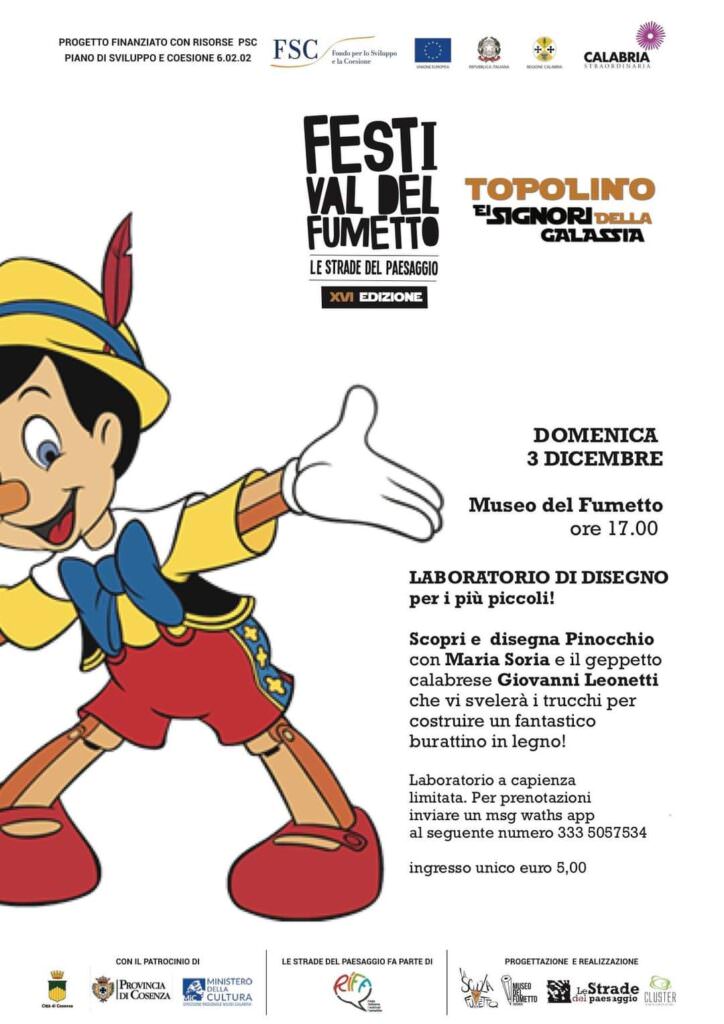 pinocchio - Pinocchio, il Papersera e la vera storia di Mixed By Erry: gli eventi del Museo del Fumetto a Cosenza - 5 pinocchio - Meraviglie di Calabria - 4