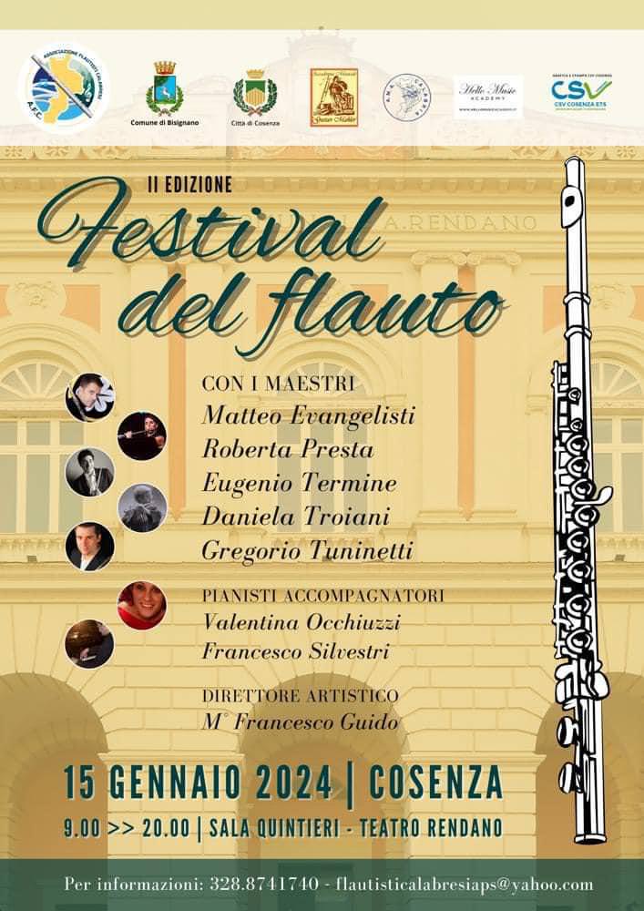 6cd78afa c221 4ea8 beeb a3a5be10c510 - Festival del flauto, al Rendano sul palco i maestri di fama internazionale - 3 6cd78afa c221 4ea8 beeb a3a5be10c510 - Meraviglie di Calabria - 2