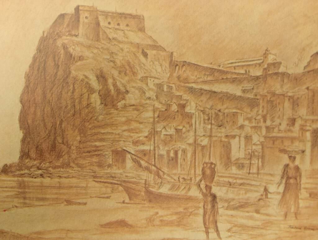 Il castello di Scilla - Le visioni oniriche della Calabria nelle opere di Theodore Brenson - 5 Il castello di Scilla - Meraviglie di Calabria - 4