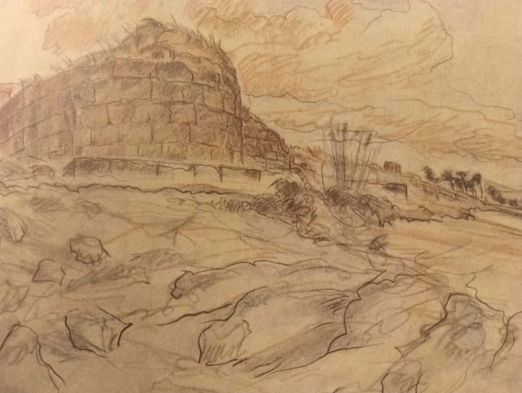 Le mura di Ipponio - Le visioni oniriche della Calabria nelle opere di Theodore Brenson - 29 Le mura di Ipponio - Meraviglie di Calabria - 28