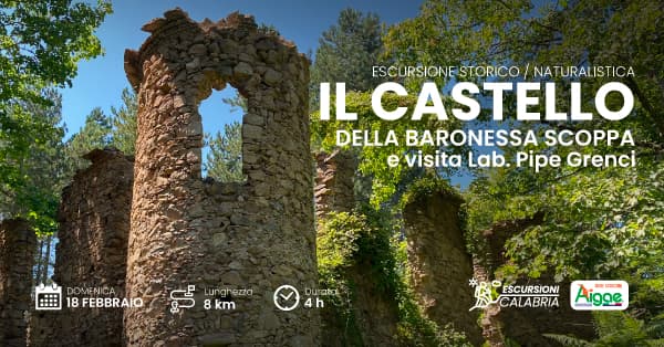 Il Castello della Baronessa Scoppa e visita del lab. Pipe Grenci 18 Febbraio 2024 Localita Lacina Cardinale - Meraviglie di Calabria - 363