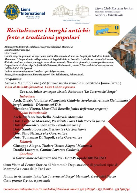 Rivitalizzare i Borghi Antichi feste e tradizioni popolari 10 Febbraio 2024 Mammola descrizione 566x800 1 - Gli appuntamenti del weekend in Calabria - 5 Rivitalizzare i Borghi Antichi feste e tradizioni popolari 10 Febbraio 2024 Mammola descrizione 566x800 1 - Meraviglie di Calabria - 4