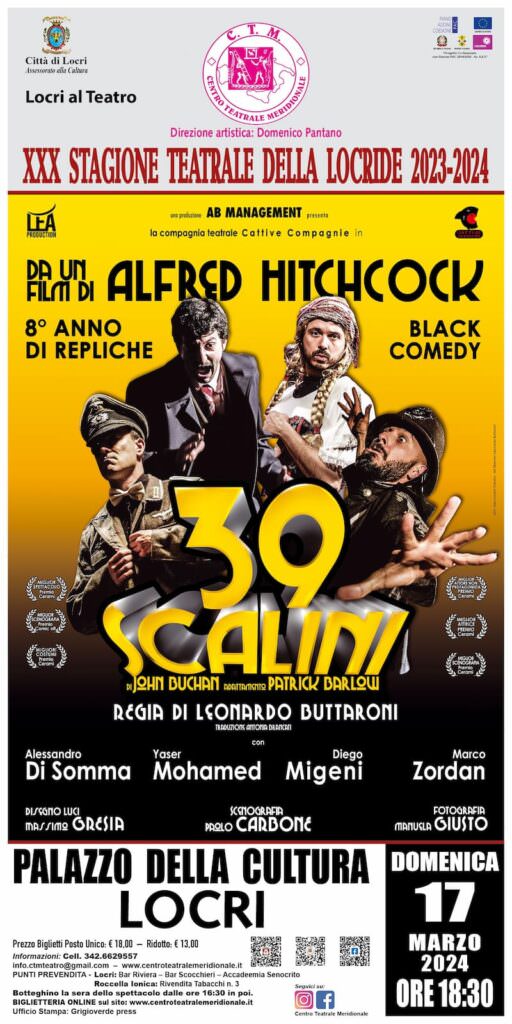 39 scalini celebre black comedy in scena a Locri 17 Marzo 2024 - Meraviglie di Calabria - 279