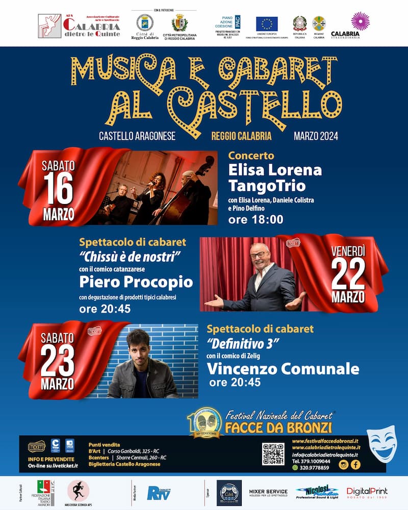 Festival Nazionale del Cabaret Facce da Bronzi 16 22 e 23 Marzo 2024 Castello Aragonese Reggio Calabria - Meraviglie di Calabria - 267