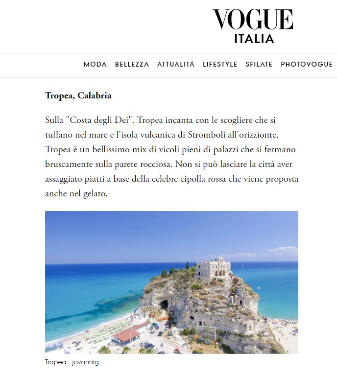 tropea su vogue - Tropea tra i borghi preferiti da Vogue Italia - 5 tropea su vogue - Meraviglie di Calabria - 4