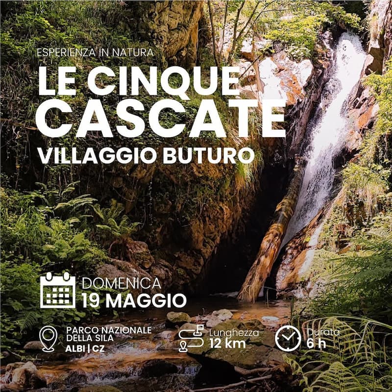 Escursione Le cinque Cascate Villaggio Buturo 19 Maggio 2024 Albi - Gli appuntamenti del weekend in Calabria - 17 Escursione Le cinque Cascate Villaggio Buturo 19 Maggio 2024 Albi - Meraviglie di Calabria - 16