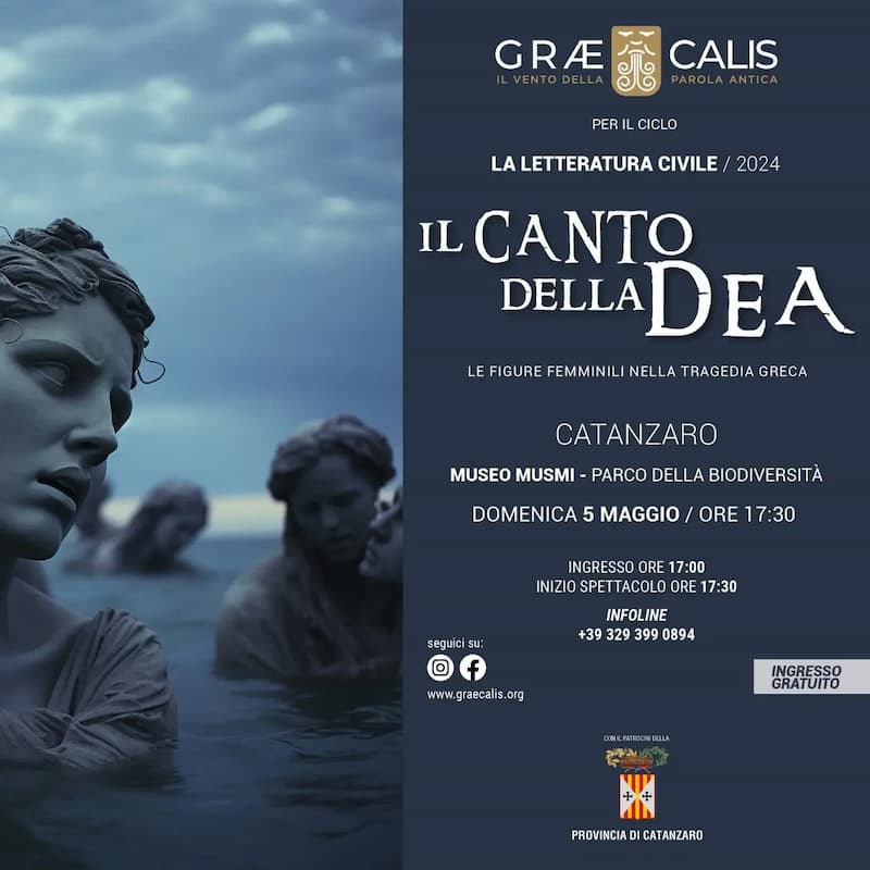 Il canto della Dea 5 Maggio 2024 Museo Musmi Catanzaro locandina - Meraviglie di Calabria - 16
