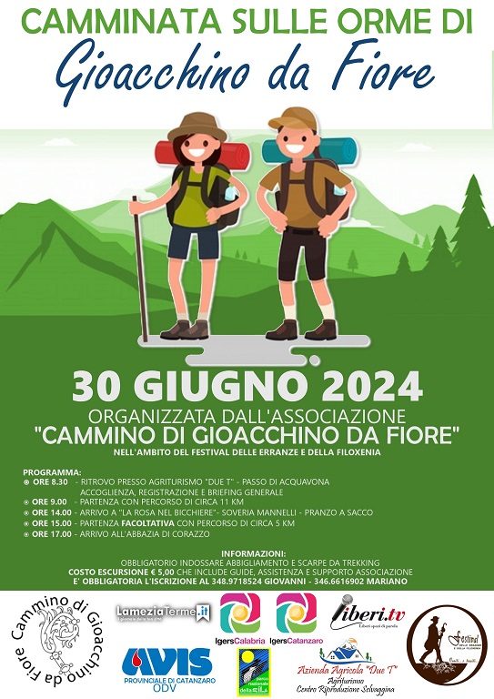 Locandina 30 06 2024 - Festival delle erranze e della filoxenia: nuova tappa del cammino di Gioacchino da Fiore - 3 Locandina 30 06 2024 - Meraviglie di Calabria - 2