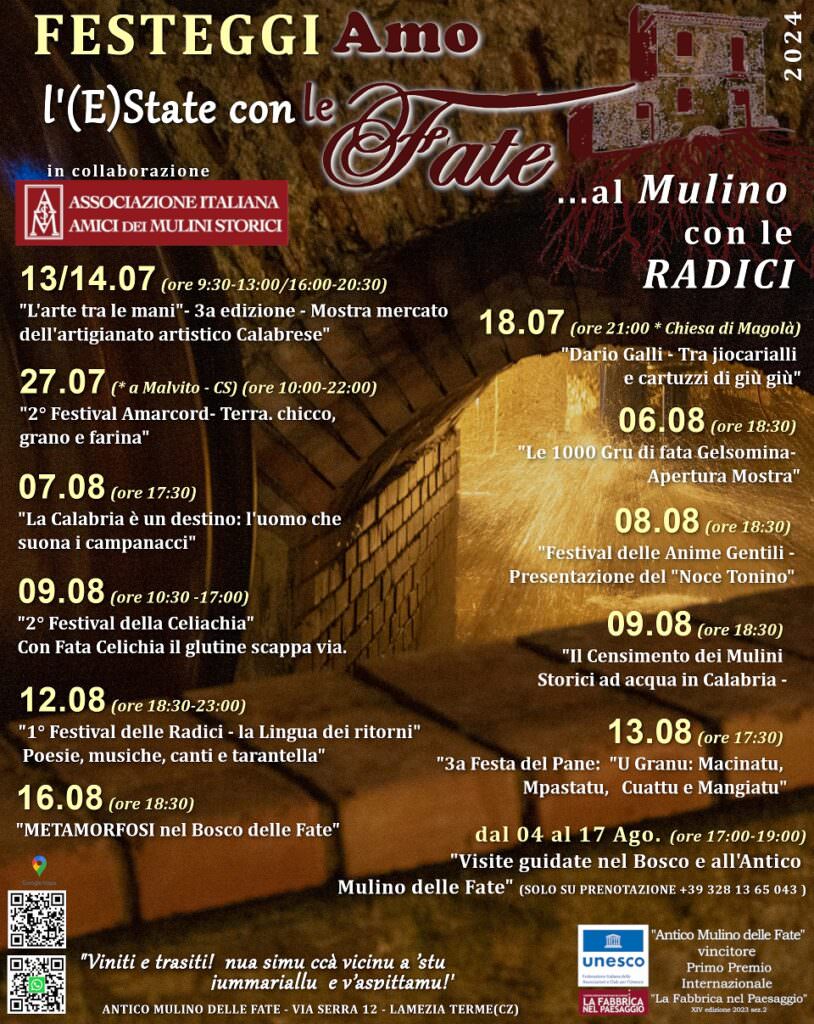 Programma - Lamezia Terme, (E)state con le Fate all'Antico Mulino di Gelsomina - 7 Programma - Meraviglie di Calabria - 6