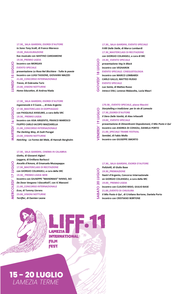 liff11 programma 2024 completo - Lamezia International Film Fest: arriva Asia Argento - 5 liff11 programma 2024 completo - Meraviglie di Calabria - 4