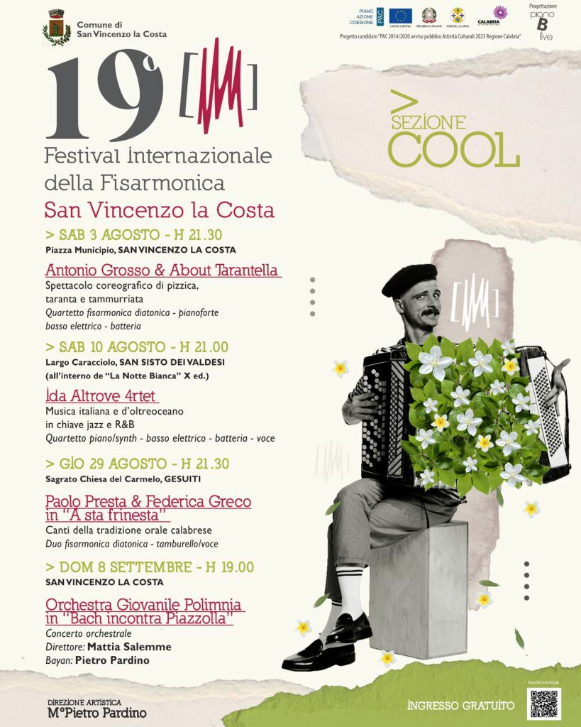 WhatsApp Image 2024 08 01 at 19.05.47 - San Vincenzo La Costa, cresce l'attesa per il “XIX Festival Internazionale della Fisarmonica” - 5 WhatsApp Image 2024 08 01 at 19.05.47 - Meraviglie di Calabria - 4