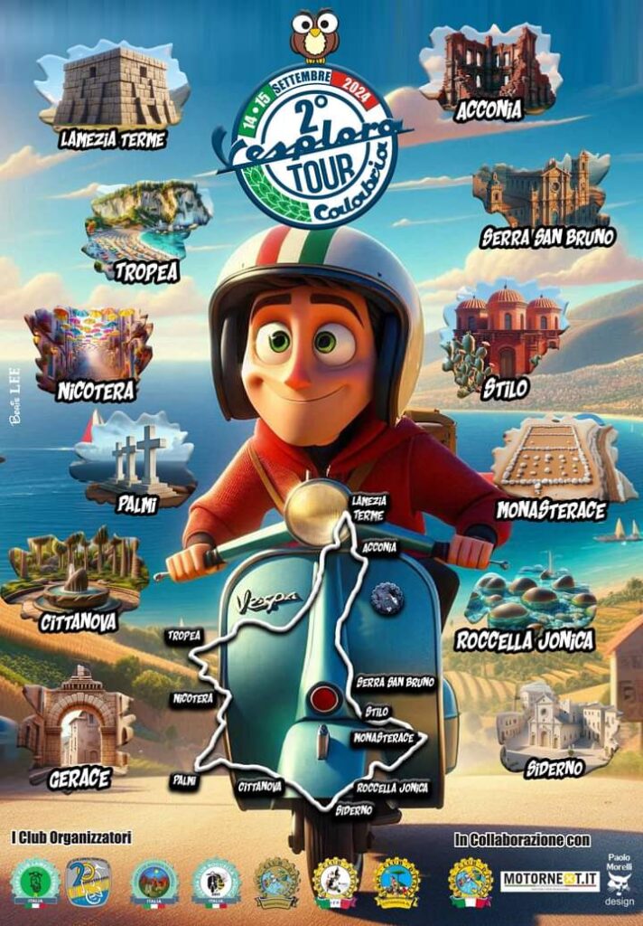 Locandina Vesplora 2 - Vesplora Tour, il viaggio in Calabria con le ali sotto i piedi - 3 Locandina Vesplora 2 - Meraviglie di Calabria - 2