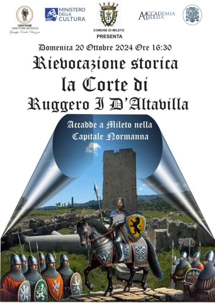 Locandina rievocazione storica - Mileto, domenica il Corteo storico normanno - 3 Locandina rievocazione storica - Meraviglie di Calabria - 2