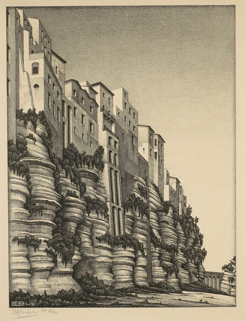 Tropea litografia Escher - Tropea, dipingere tutta la sua bellezza en plein air - 5 Tropea litografia Escher - Meraviglie di Calabria - 4