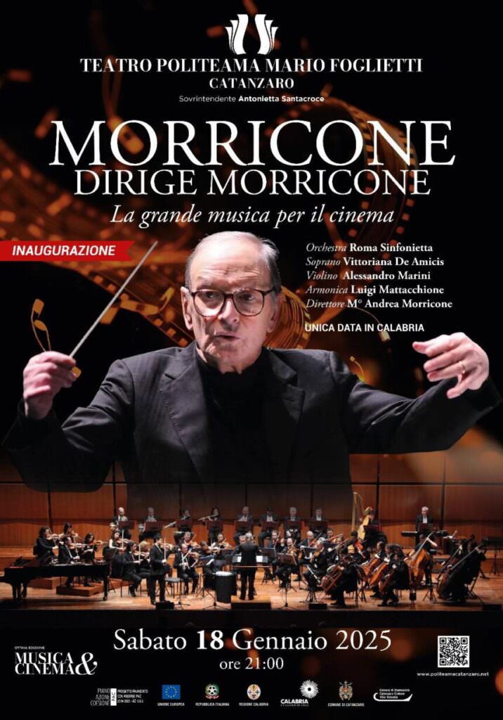 Morricone Politeama 860x1230 1 - Musica & Cinema, al Politeama “Morricone dirige Morricone” - 5 Morricone Politeama 860x1230 1 - Meraviglie di Calabria - 4