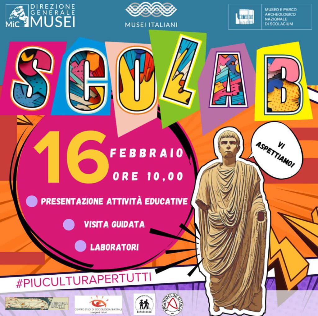 locandina scolab - Il Museo di Scolacium apre ai giovani per un viaggio nella storia e nell'arte - 3 locandina scolab - Meraviglie di Calabria - 2