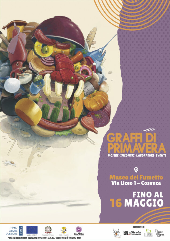 CS GRAFFI DI PRIMAVERA A COSENZA - Museo del Fumetto, food & comics nella rassegna 'Graffi di Primavera' - 3 CS GRAFFI DI PRIMAVERA A COSENZA - Meraviglie di Calabria - 2