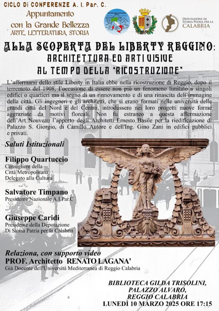 locandina reggio liberty - Reggio, un viaggio nell'architettura Liberty della ricostruzione - 5 locandina reggio liberty - Meraviglie di Calabria - 4